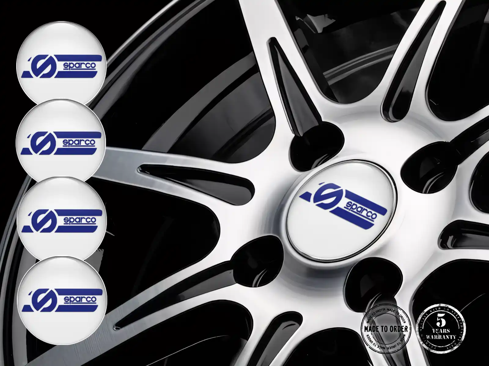 Sparco Epoxy Dome Aufkleber Luxus Autoembleme